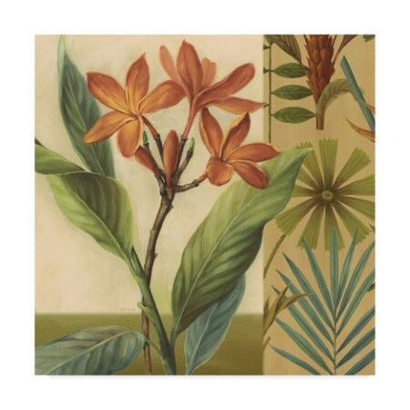 Lisa Audit 'Flowers Of Paradise 4 Gold' Canvas Art,14x14